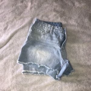 Mid Rise Cool Summer Faded Jean Shorts